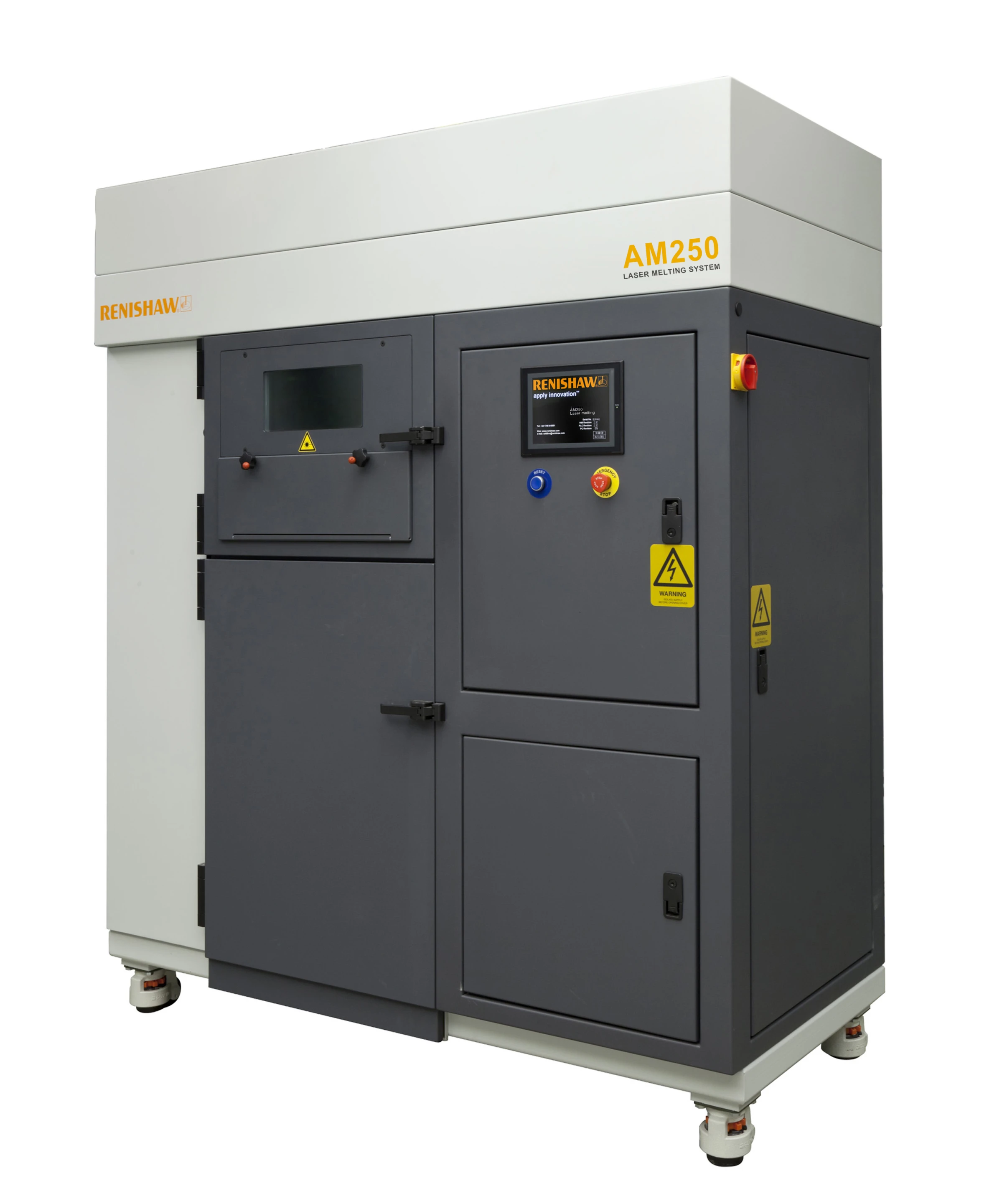 The Renishaw AM250 is a manufacturing-grade laser melting machine for robust 3D prints