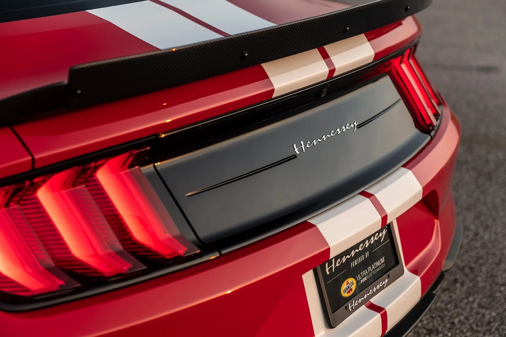 Hennessey Heritage Edition Mustang: rear spoiler is quite tasteful for an 800-horse Mustang