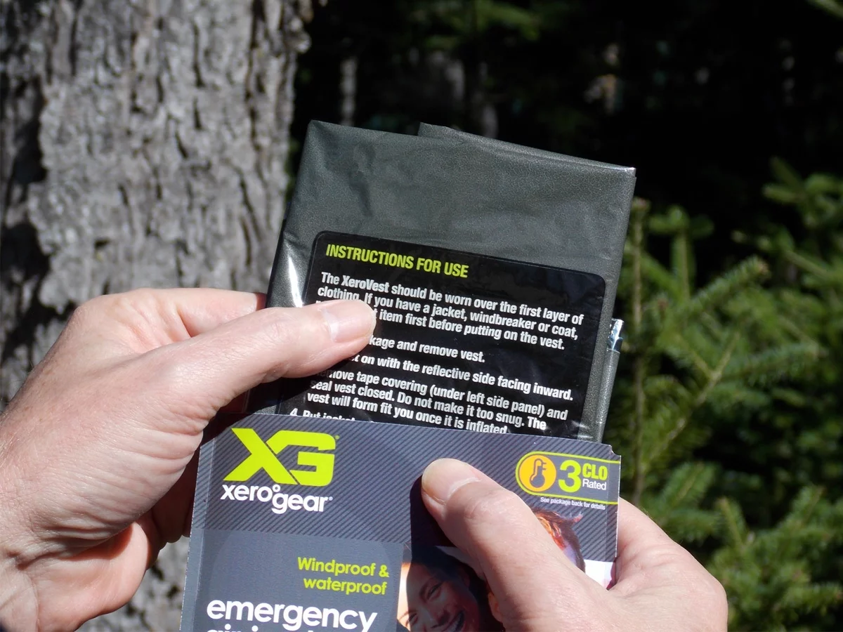 XeroGear's inflatable design means the vest packs small and light