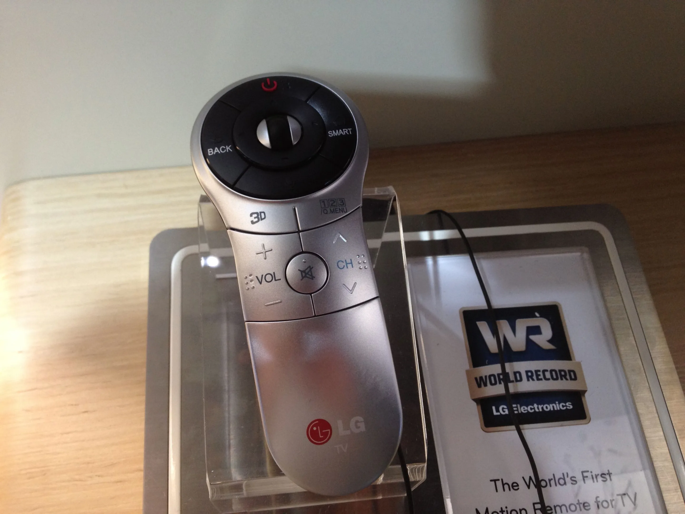 Lg's Smart Remote is used to play Mini Motor Madness