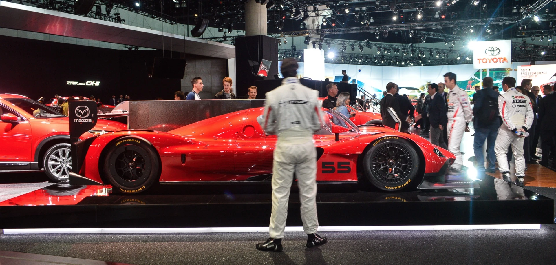 Mazda shows its RT-24P race car in luscious red