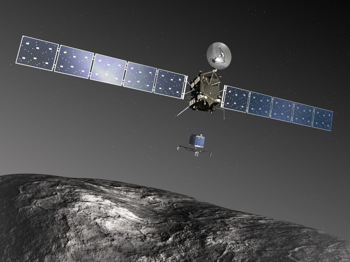 Artist's impression of the Rosetta orbiter