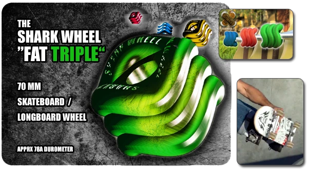 The Shark Wheel is major change in terms of skateboard wheels
