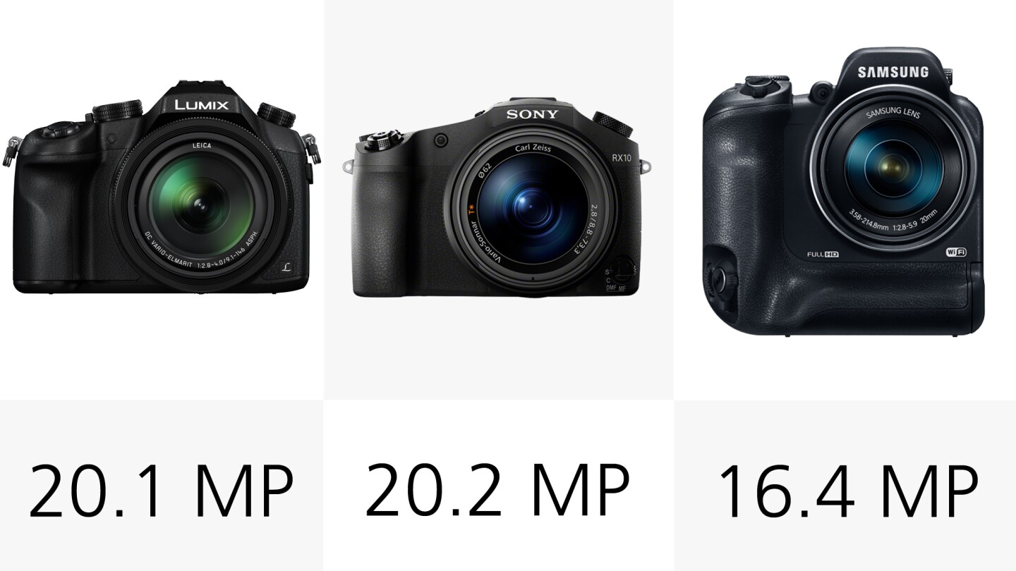 Most of the cameras in our selection come in around the 16 to 20-megapixel range