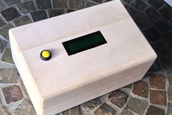 A prototype of the GPS AdventureBox that sends recipients on mission to unlock its contents