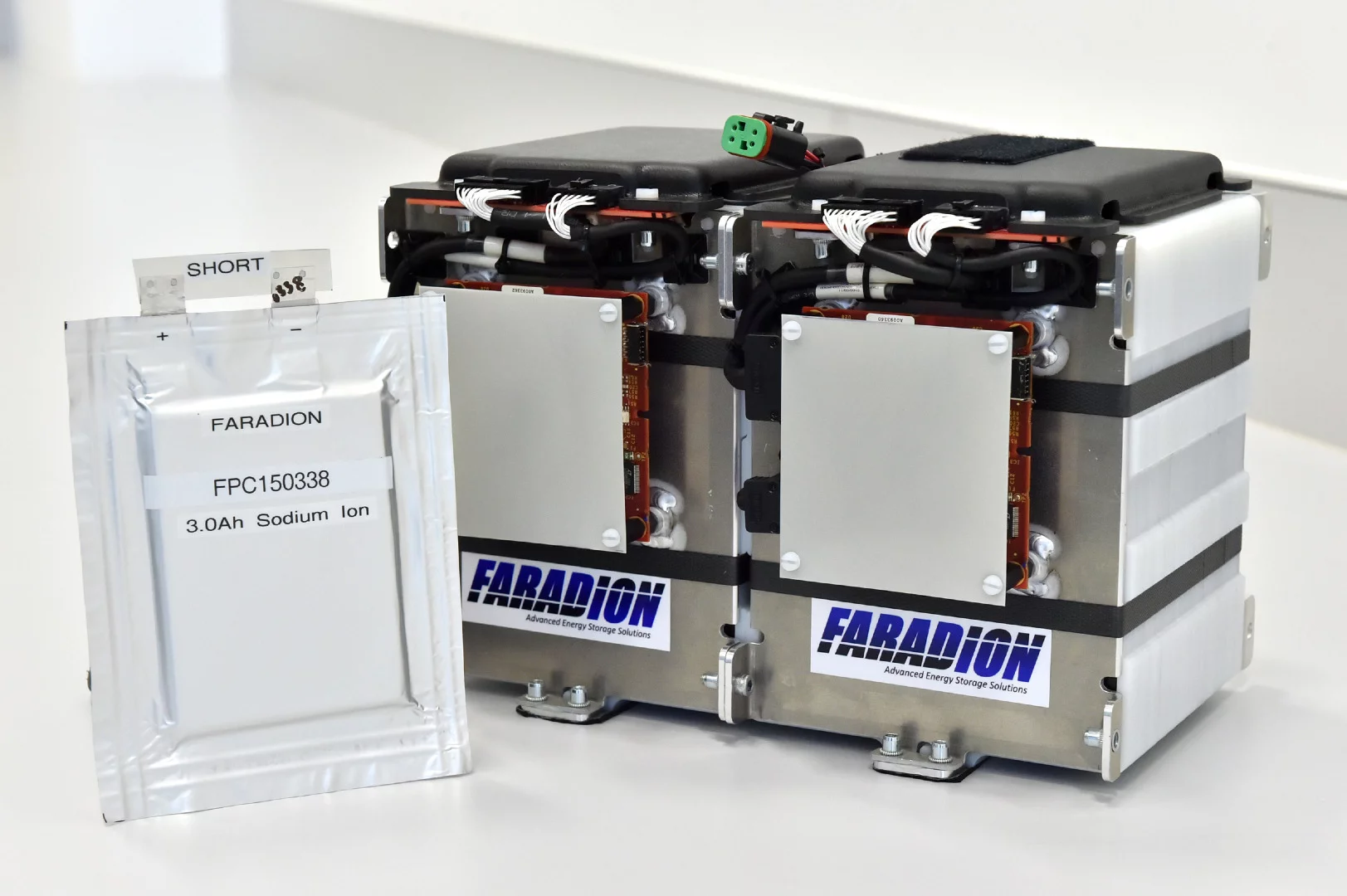 The sodium-ion battery pack, which was made by Williams, incorporates sodium salts made from common salt