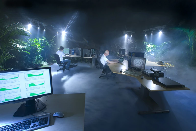 HQ for the Swedish internet server provider, Bahnhof resembles a classic James Bond film (Image from Bahnhof)