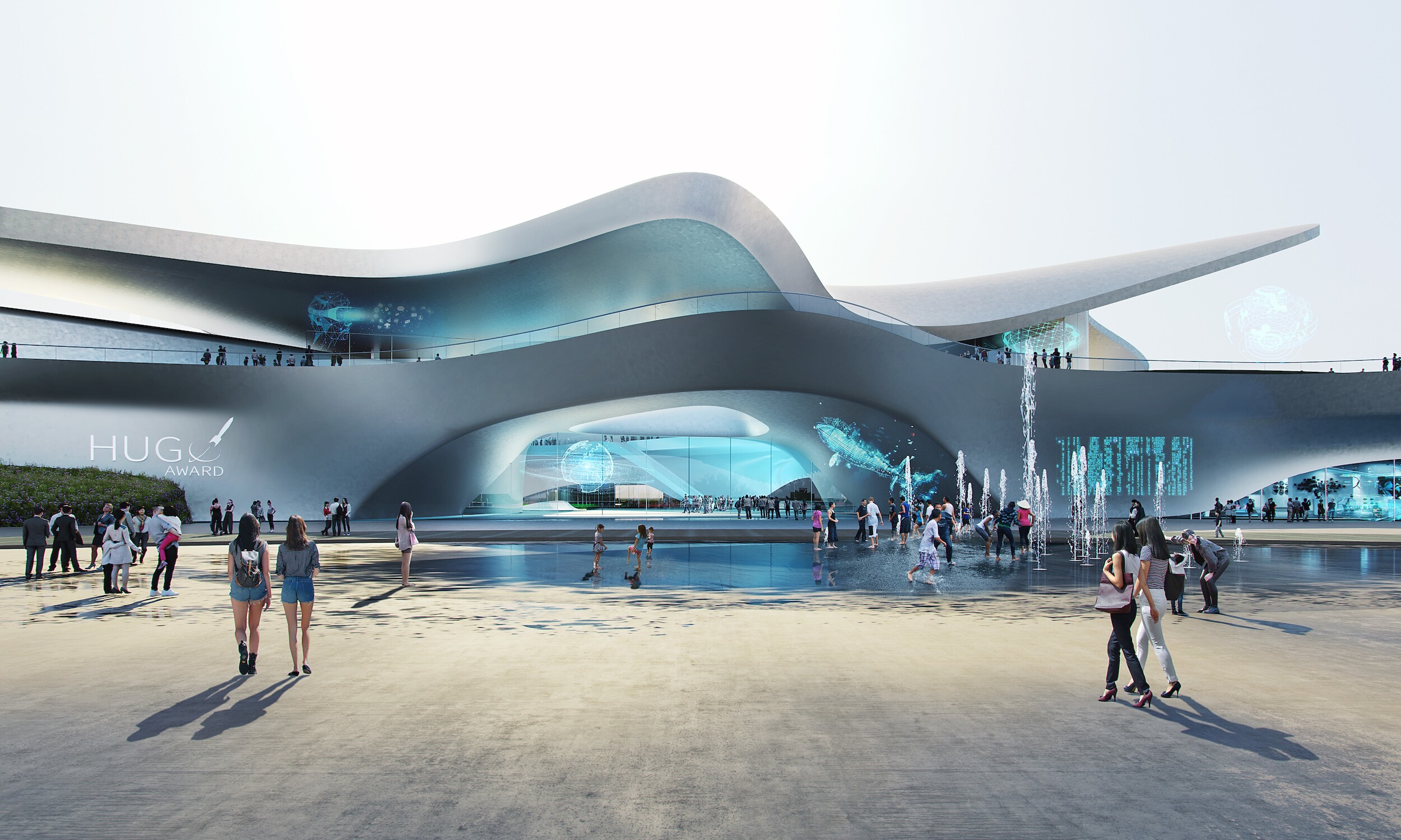 The Chengdu Science Fiction Museum will feature a rainwater collection system and solar panels to reduce its grid-based water and power usage