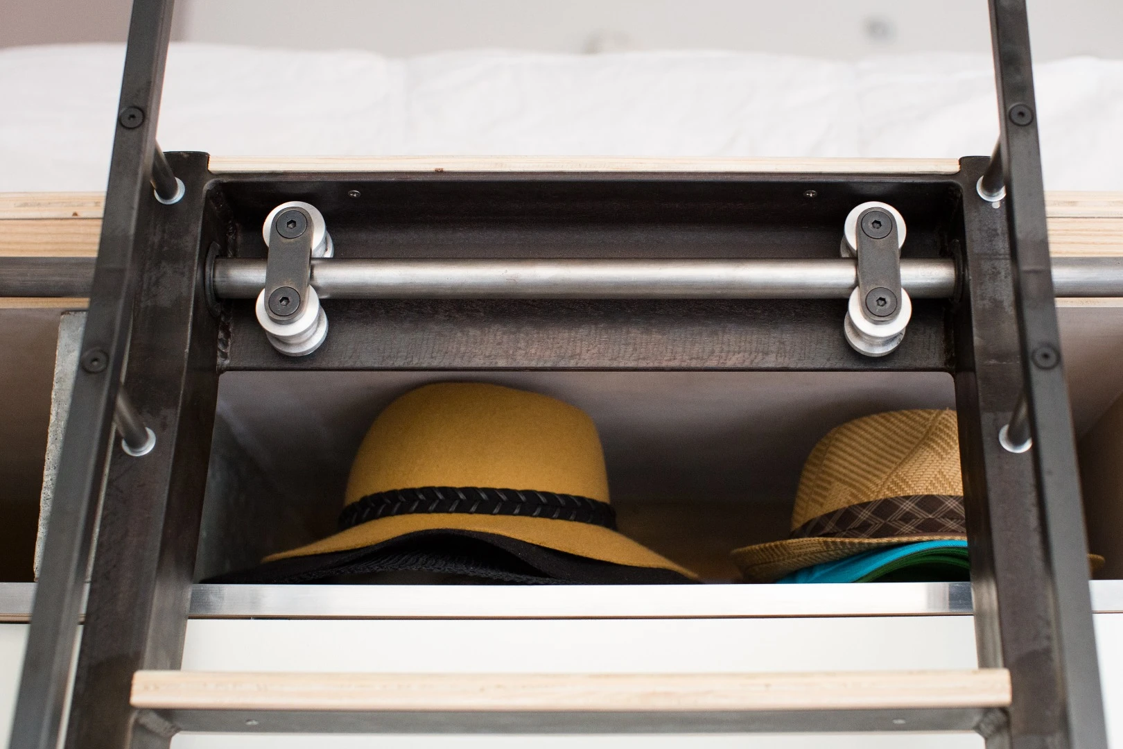 There are a variety of different spaces for different types of clothing
