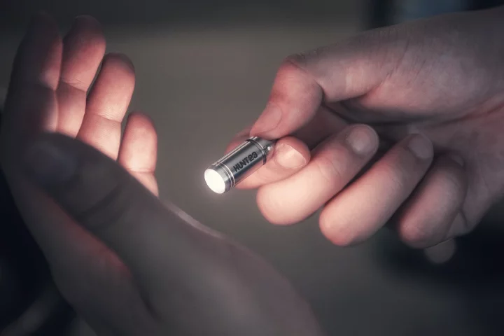 The Hunt23 multi-tool is crafted entirely from titanium alloy and weighs just 0.24 oz (6.8 g)