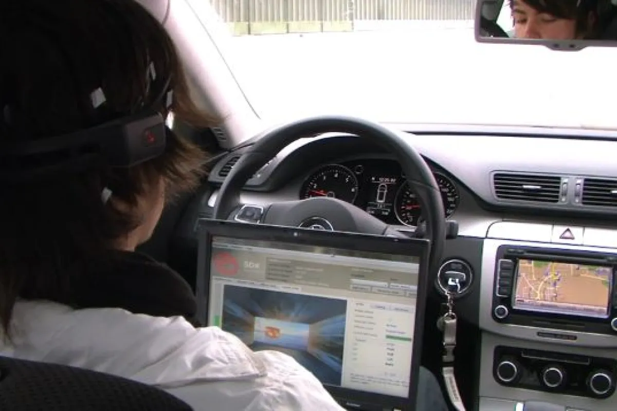 German researchers have demonstrated a system that allows a car to be driven by thought control alone (Image: AutoNOMOS)