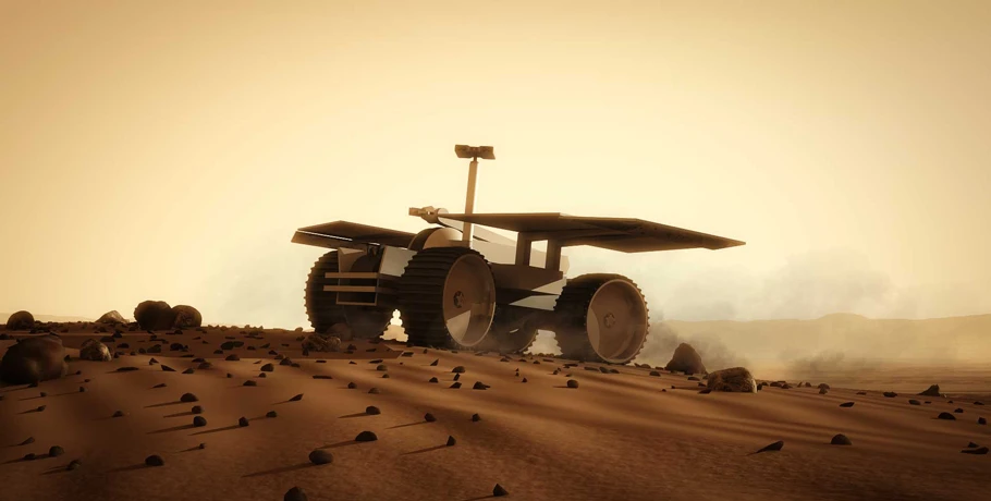The first function rovers will be to explore the area and select the best site for the settlement (Image: Mars One)
