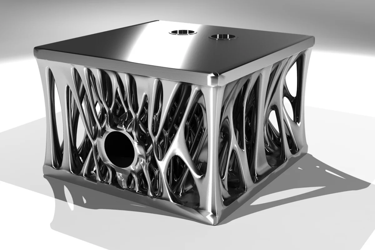 That's a load bearing engine block, optimized using a generative design algoritm