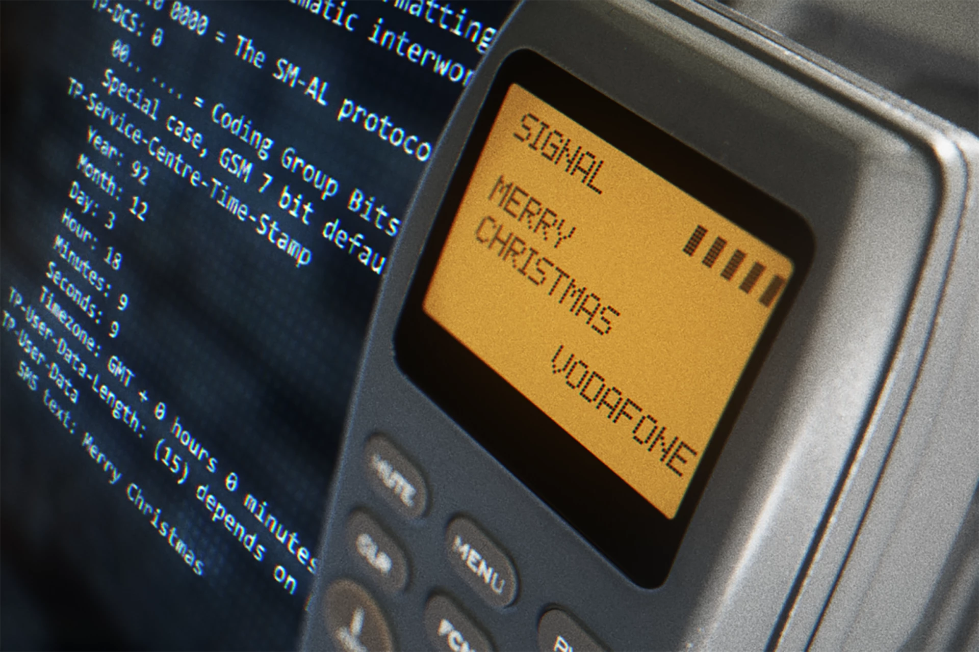 This NFT of the world's first SMS ("Merry Christmas") was sold for €132,680 ($150,260) at Aguttes on 22 December 2021