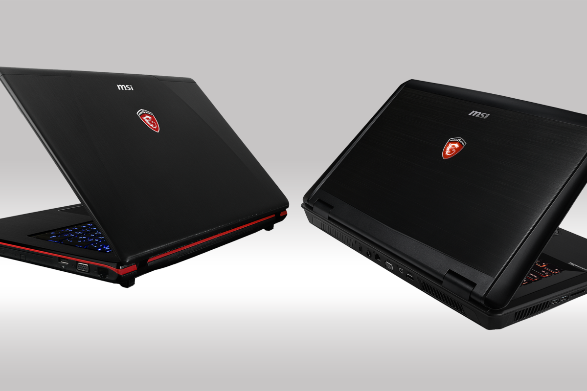 MSI's new GE Apache (left) and GT Dominator (right) laptop ranges