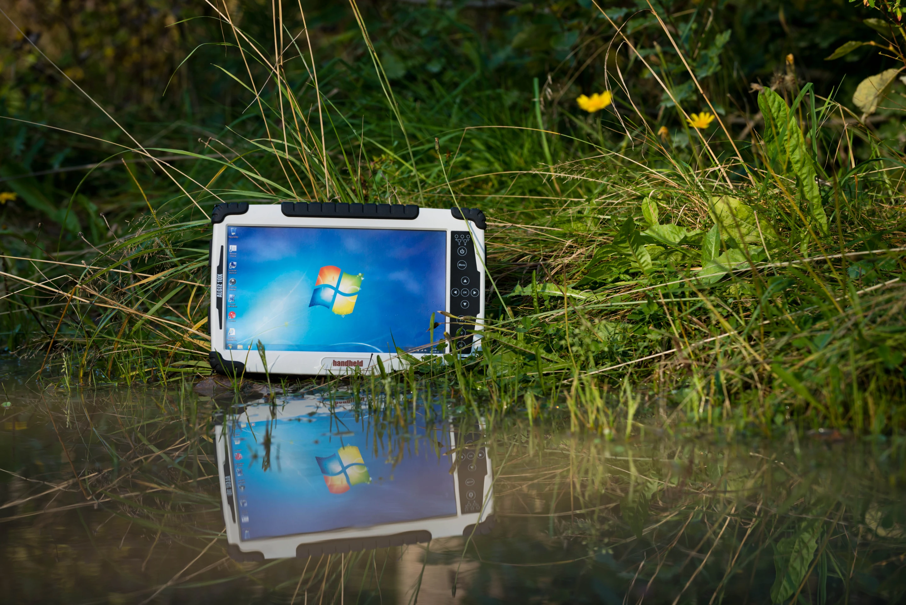 The Algiz 10X is not fully waterproof but should be able to cope with the odd splash