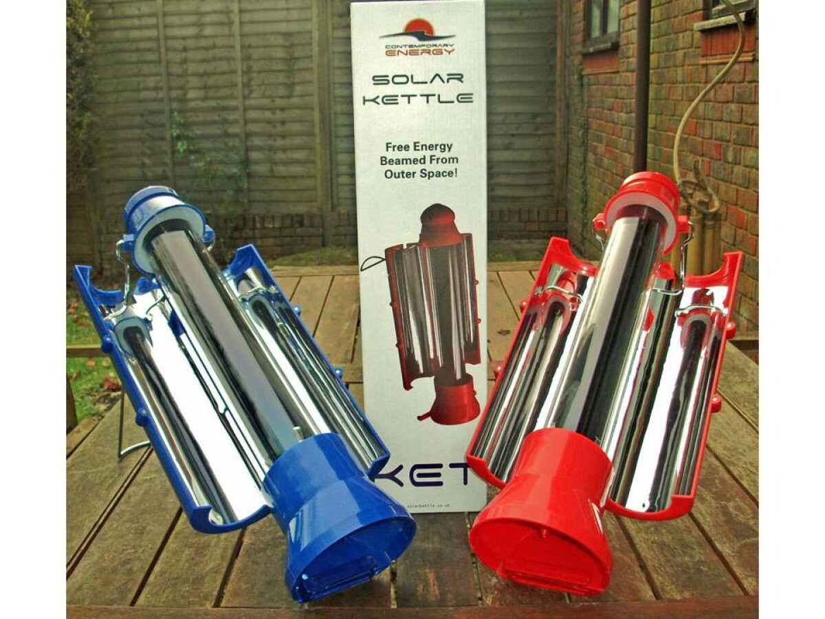 Solar Kettle boils water using the Sun's rays