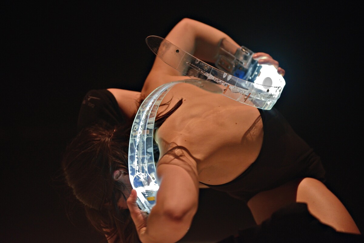 The Rib instrument used as part of a performance (Photo: Michael Slobodian)
