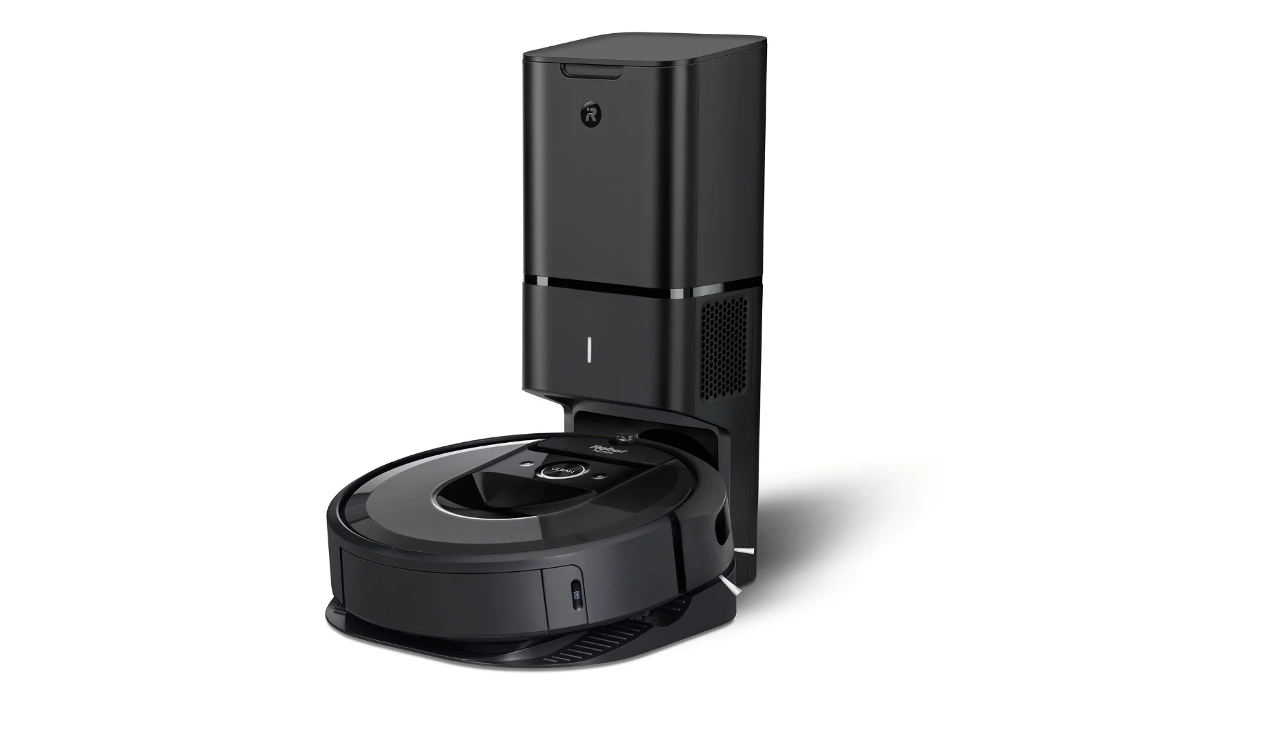 The Clean Base Automatic Dirt Disposal unit can accept up to 30 loads from the Roomba i7+
