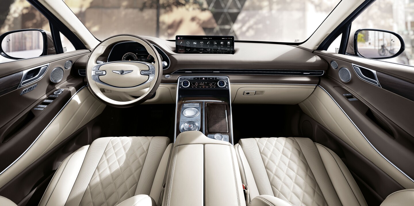 Soft surfaces abound for that luxury feel