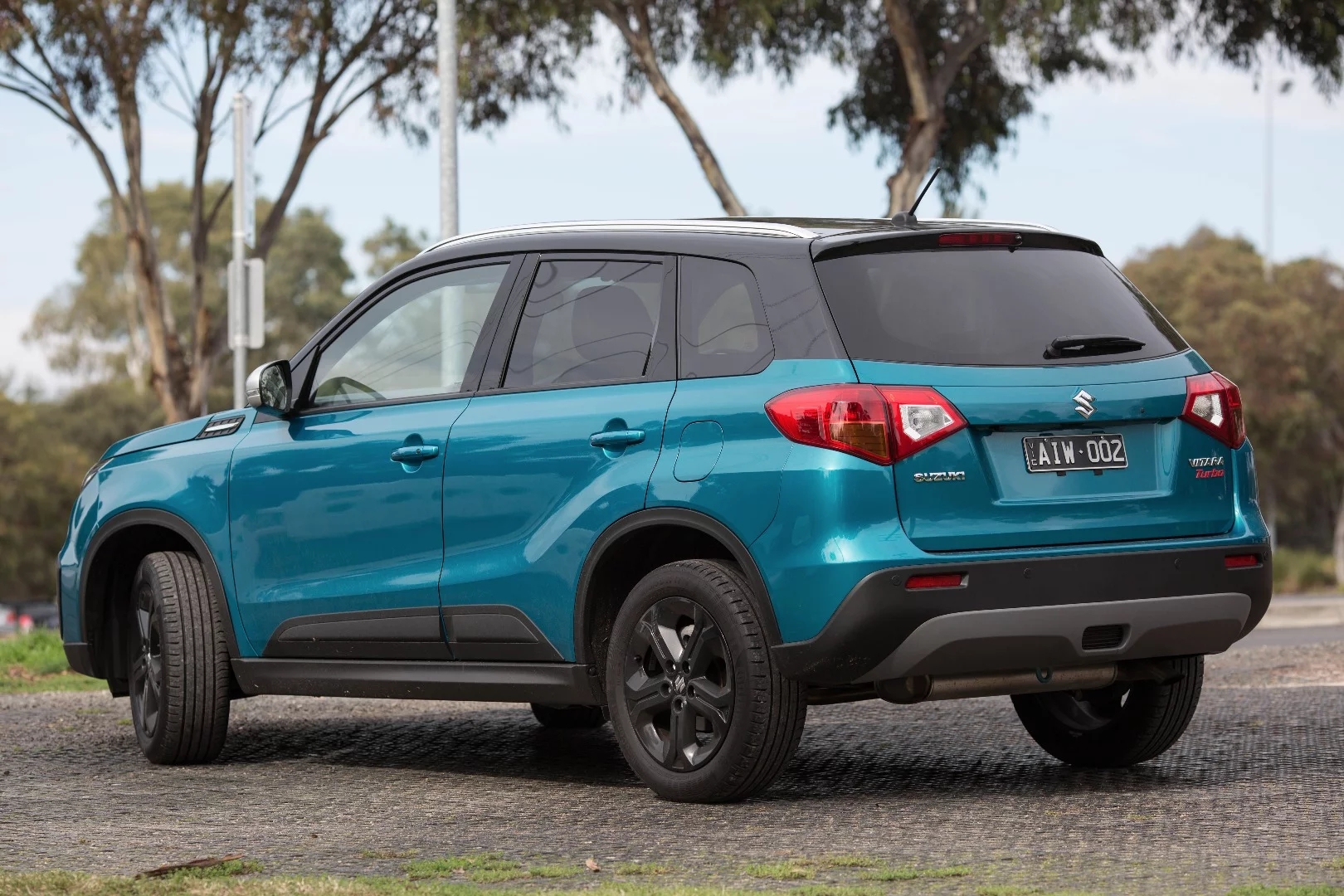 The Vitara Turbo is shorter than a Mazda CX-3, but feels and looks bigger