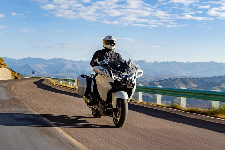 CFMoto showcases its patent on its 1250 TR-G touring motorcycle