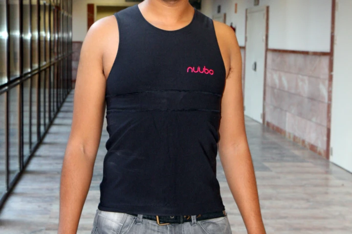 The prototype 'intelligent T-shirt' is capable of remotely monitoring patients' vital signs, level of physical activity, and location