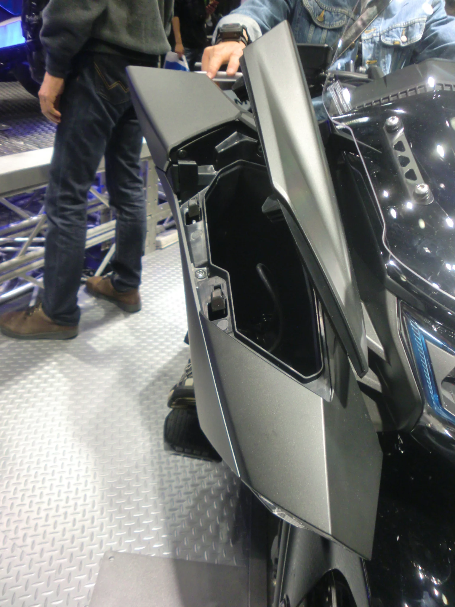 The Honda NM4-2 on display at the Tokyo Motorcycle Show(Photo: Stephen Clemenger)