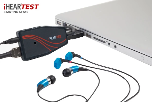 An online platform where the user can conduct their own hearing test and electronically calibrate the device themselves is primarily where the company is able to reduce the costs