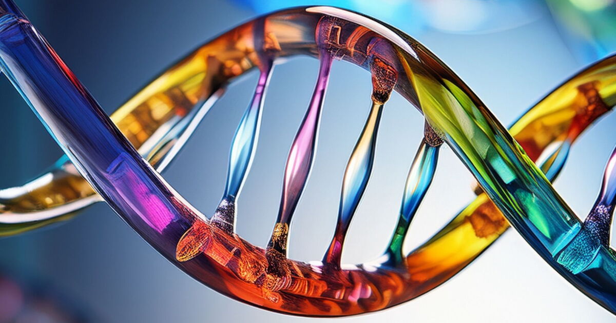Graphic of a dna molecule
