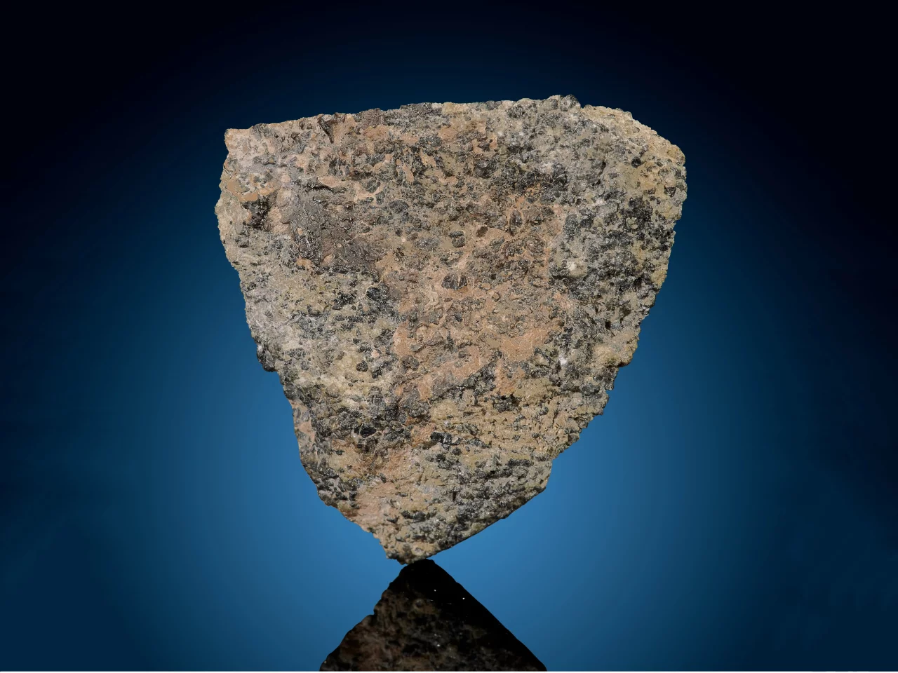 NWA 1950 Martian Meteorite End Cut. Martian (shergottite). Morocco. Found: January & March 2001 | Sold for: $12,500 by Heritage Auctions on November 10, 2020