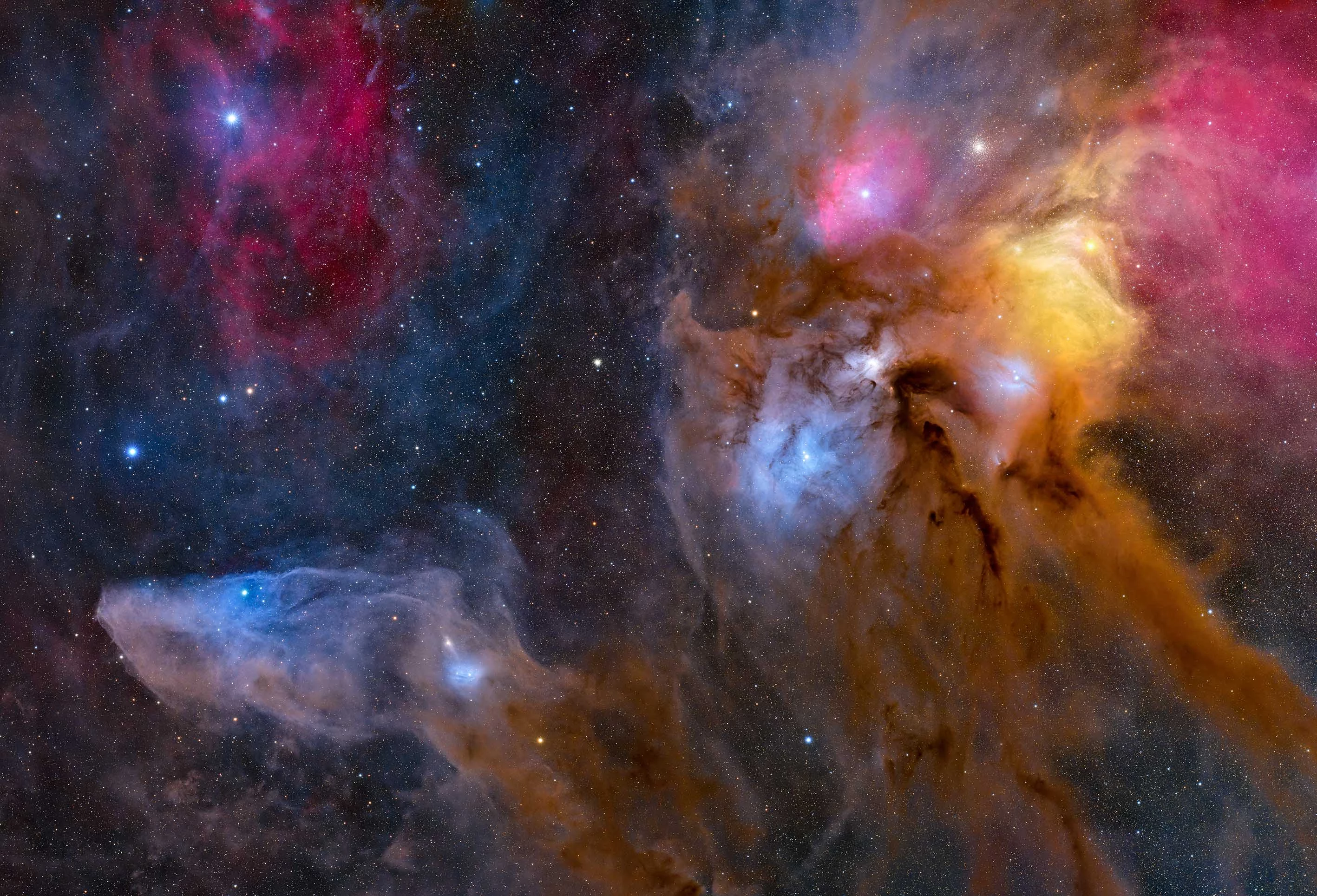 Stars & Nebulae Highly Commended: Antares Region © Bence Tóth (Hungary). Dust and gas formations around the star Antares