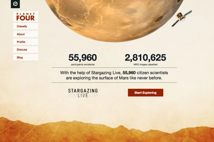 The Planet Four website