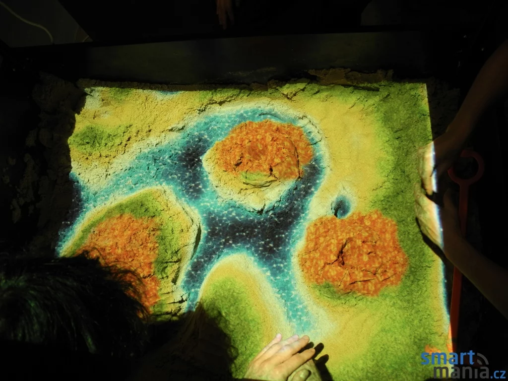 The Xbox Kinect turns a sandbox into a virtual ecosystem.