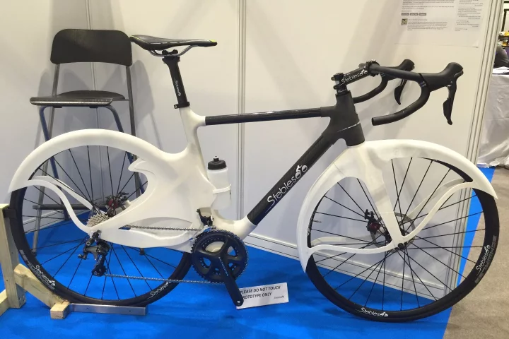 The Stebles Bike prototype, on display recently at the London Bike Show