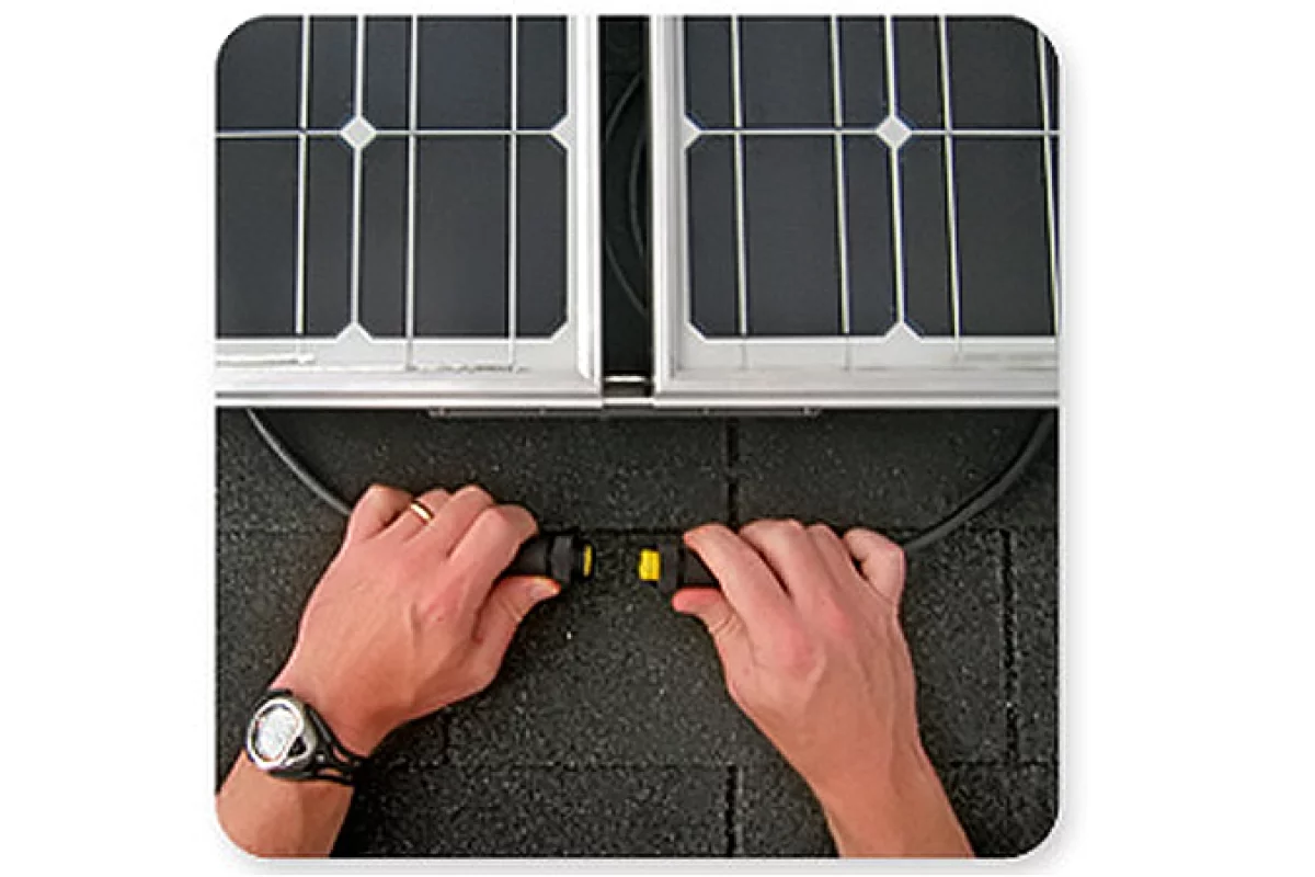 GreenRay SunSine AC modules easily connect to create arrays of any size