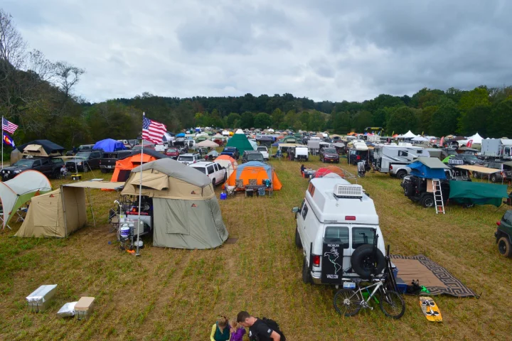 The view from atop the Bravo 1's cabover deck might have been the best at the show