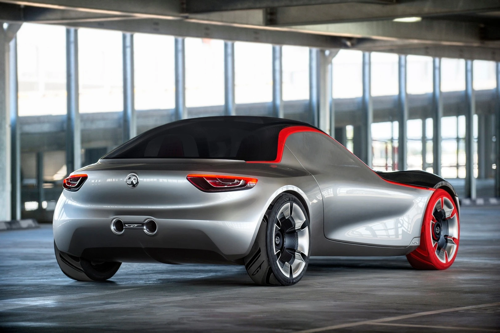 The GT Concept features grey and black styling