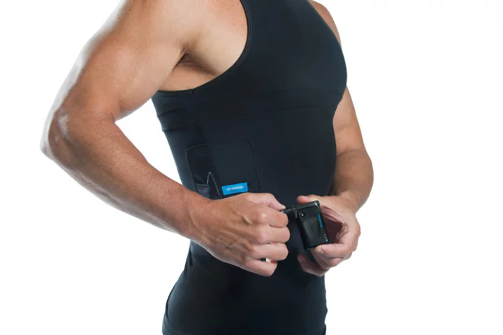 Hexoskin is a sensor-packed T-shirt and companion device for measuring body metrics in real-time