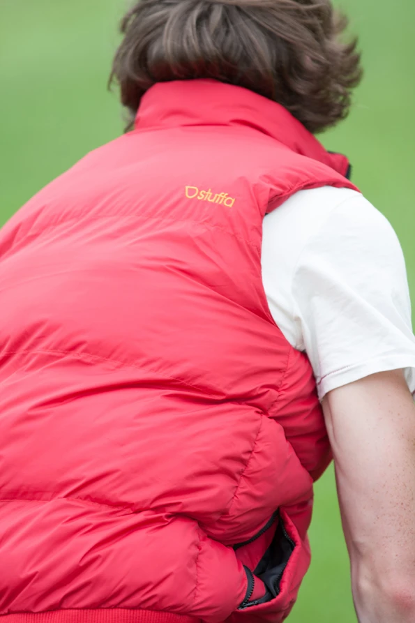 The sleeveless Stuffa Jacket aims to lessen the hassle of traveling, reducing the need for luggage by incorporating storage compartments into the jacket itself
