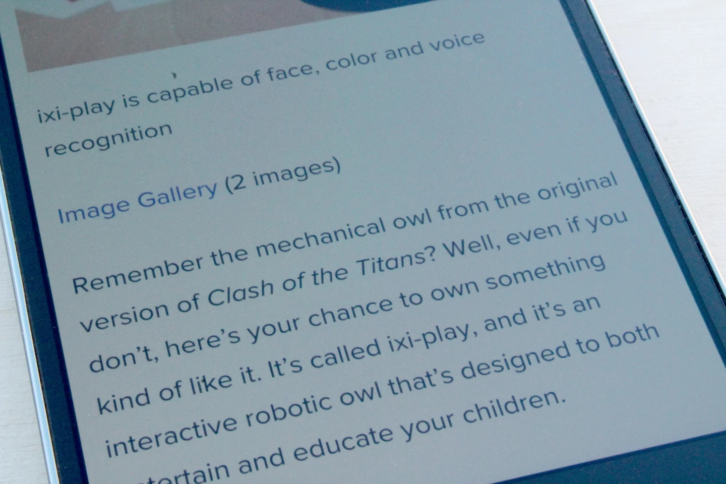 Text is razor-sharp