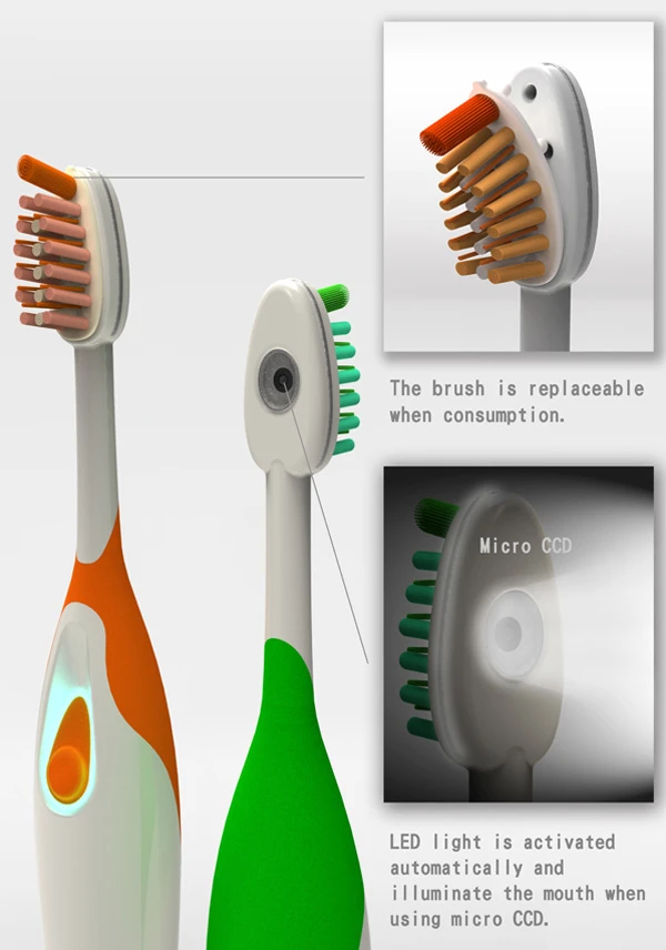 The bristles on the Tooth Guardian brush would be replaceable