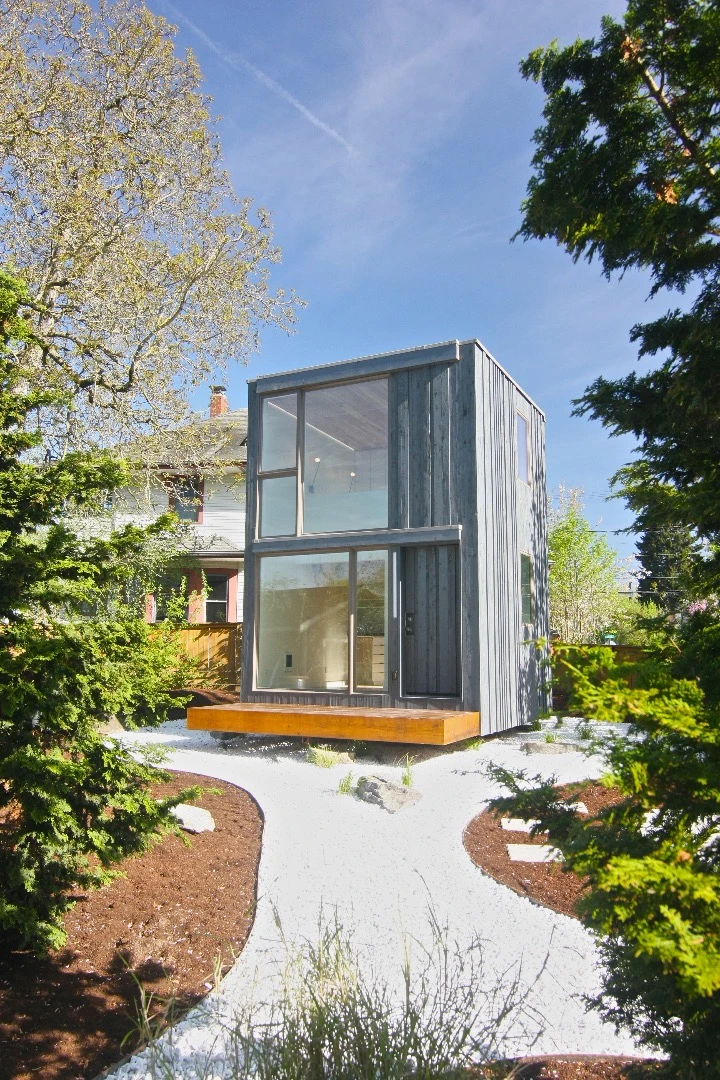 Path Architecture is currently working on new iterations of the tiny home that are fully off-grid, and these will include composting toilets and roof-based solar array