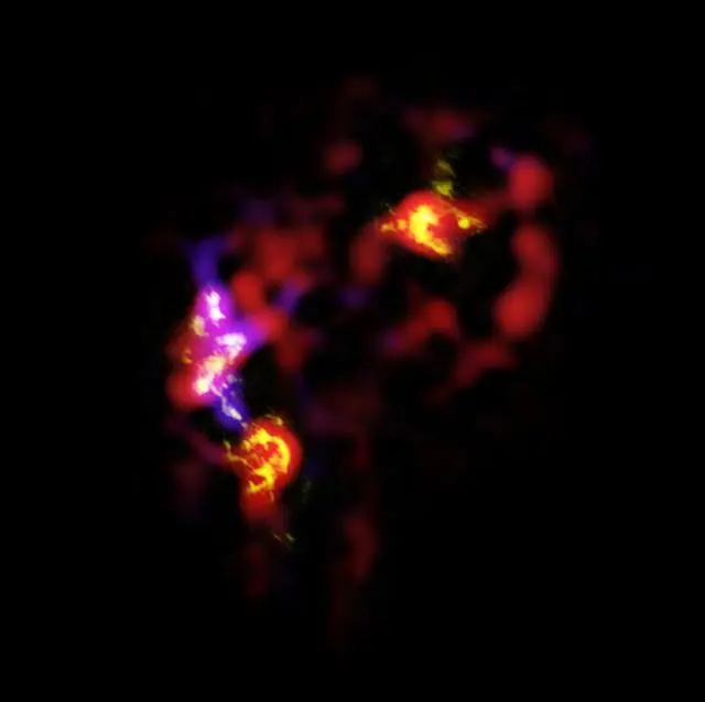 ALMA view of the Antennae Galaxies. Credit: ALMA (ESO/NAOJ/NRAO)
