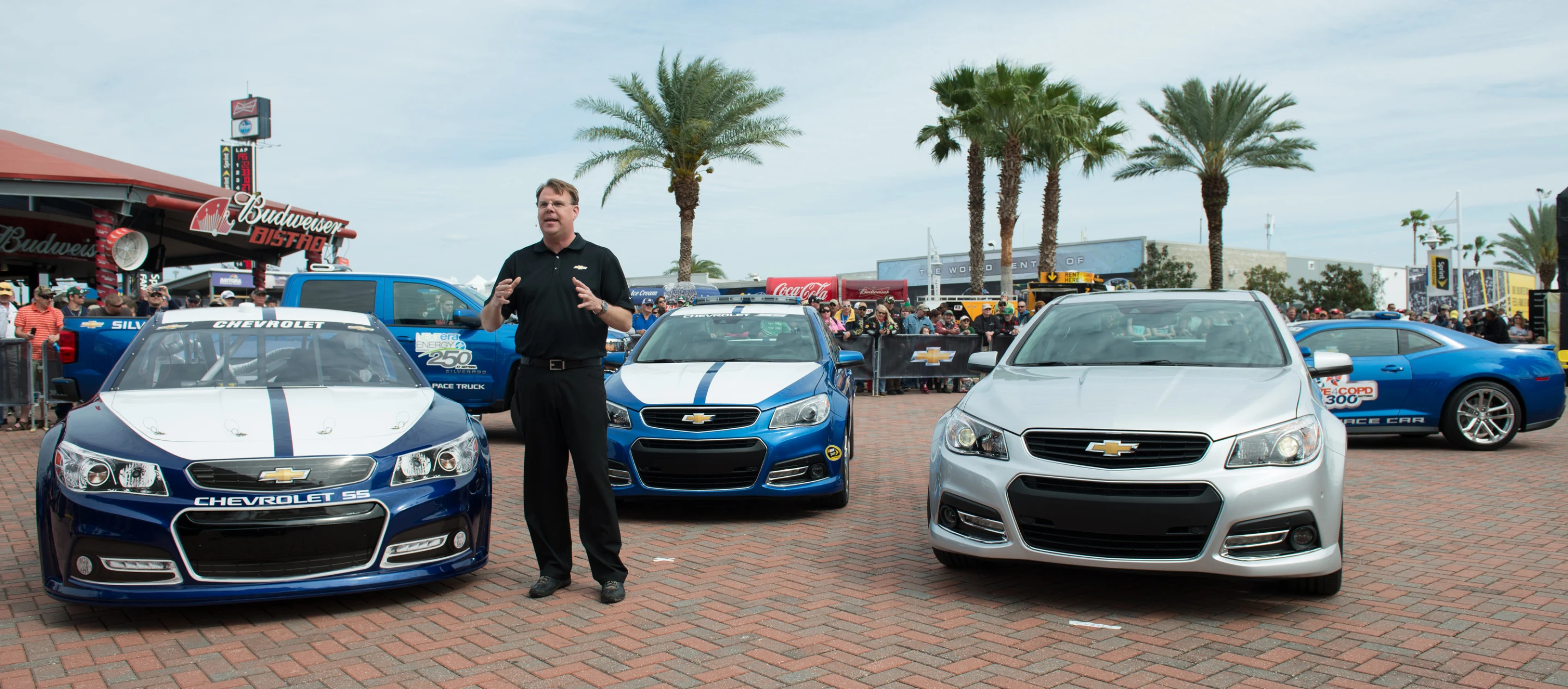 The 2014 SS debuted at the Daytona International Speedway in February
