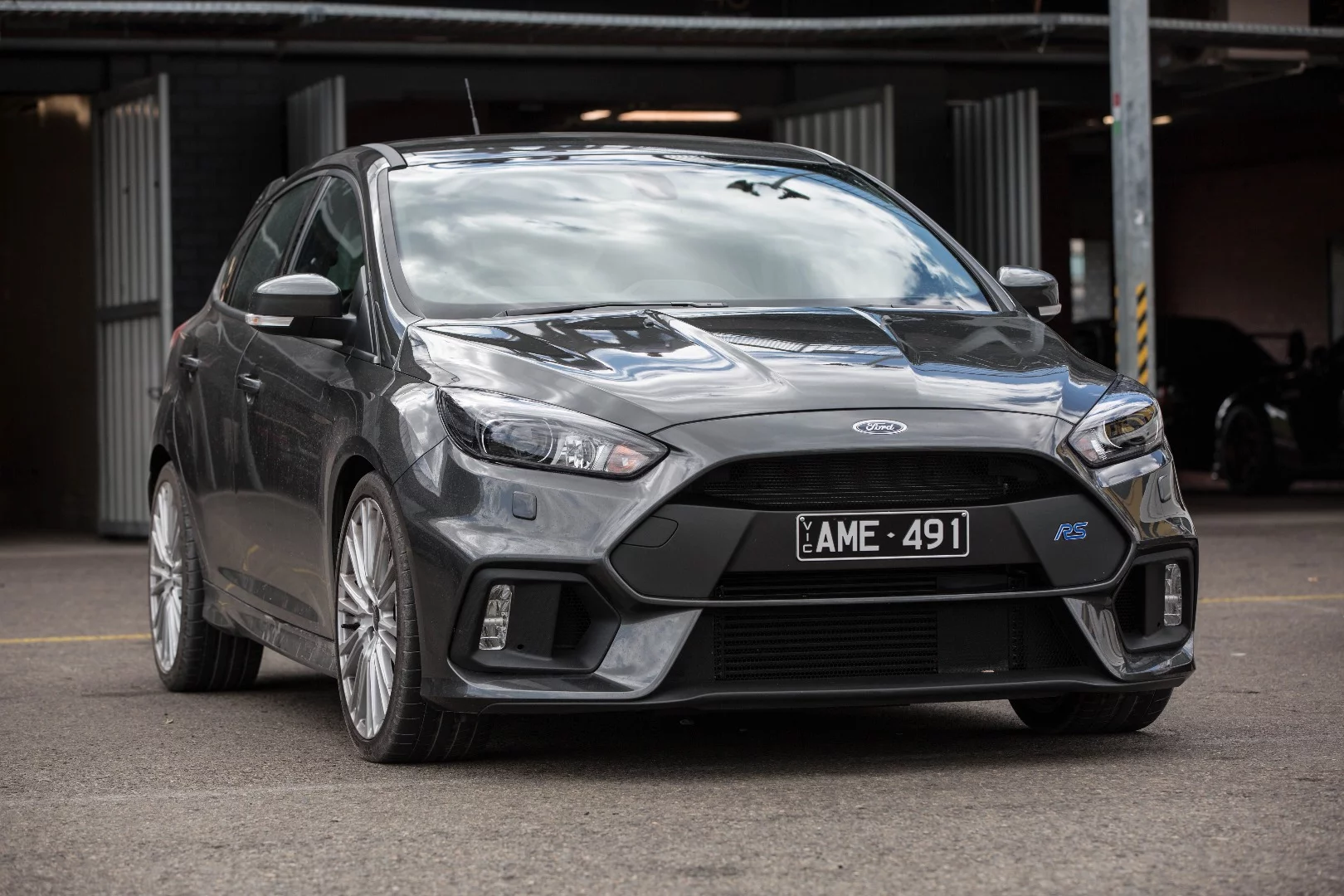 The Focus RS sitting in the paddock, ready for action