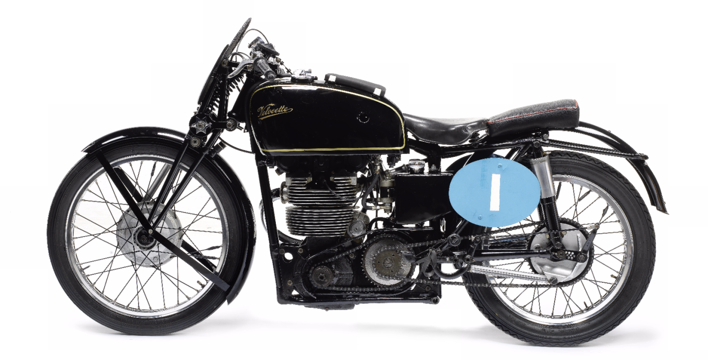 This bike was the inaugural winner of the World 350cc Motorcycle Racing Championship in 1949, also winning the most important 350cc race in the world (the Isle of Man Junior TT) in both 1948 and 1949.