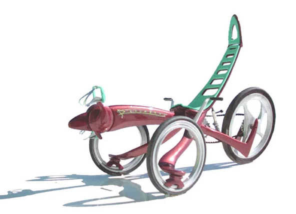 One of Sapir's earlier designs was a recumbent trike