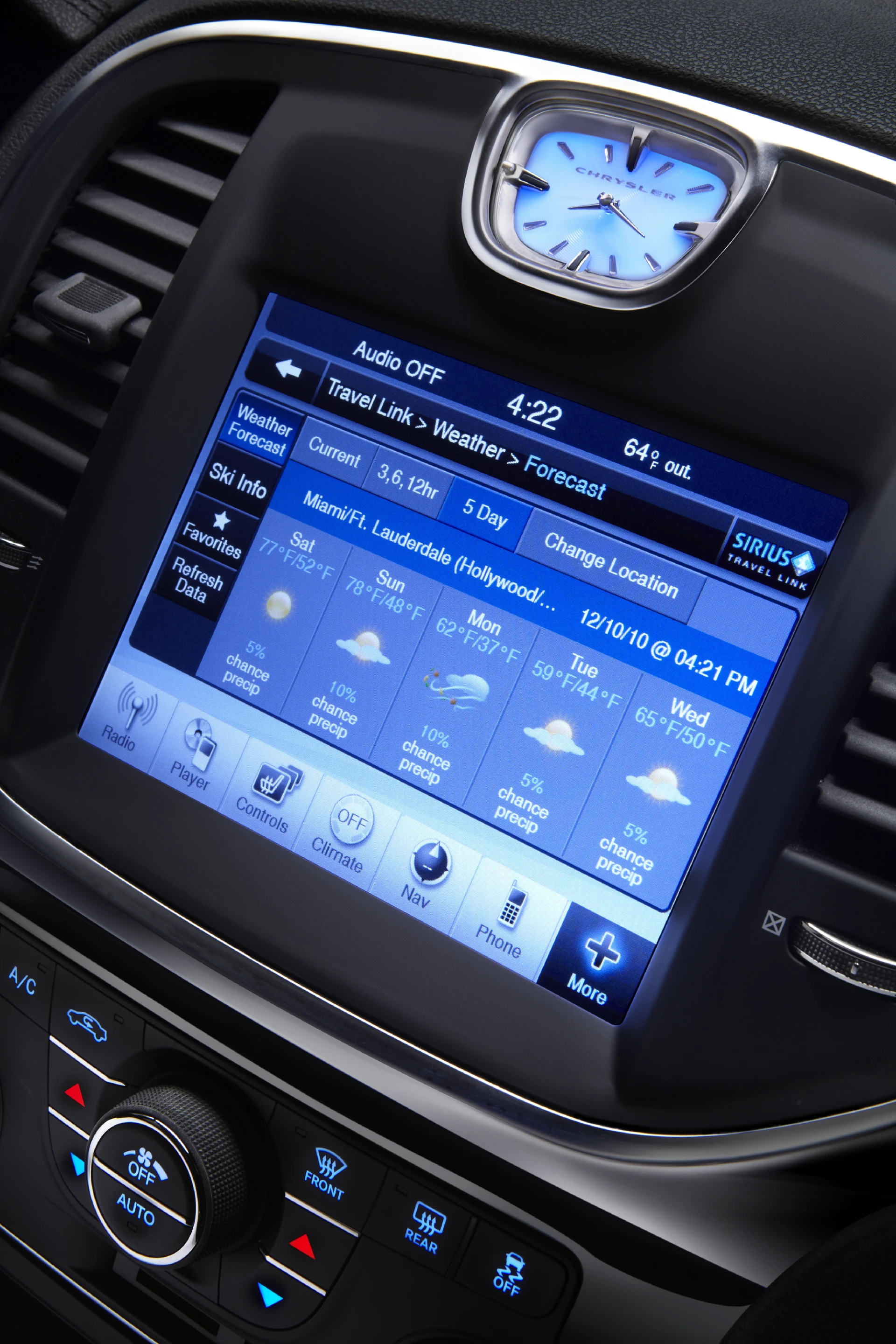 8.4-inch Touch infotainment center