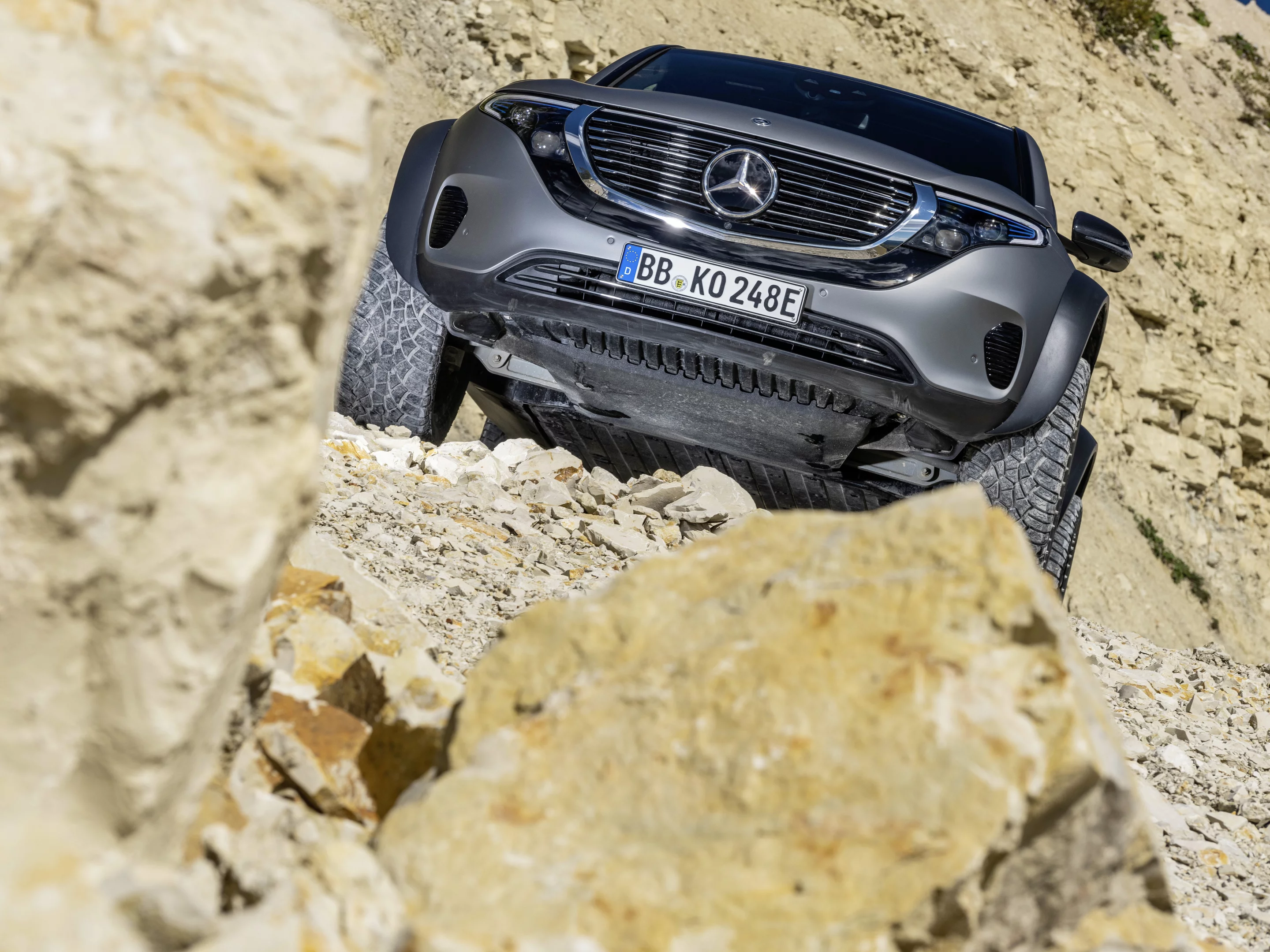 Mercedes has tuned the off-road drive modes for better torque and traction